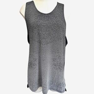 Nike Dri-FIT‎ Running Tank Top Sleeveless Athletic Black Gray Large